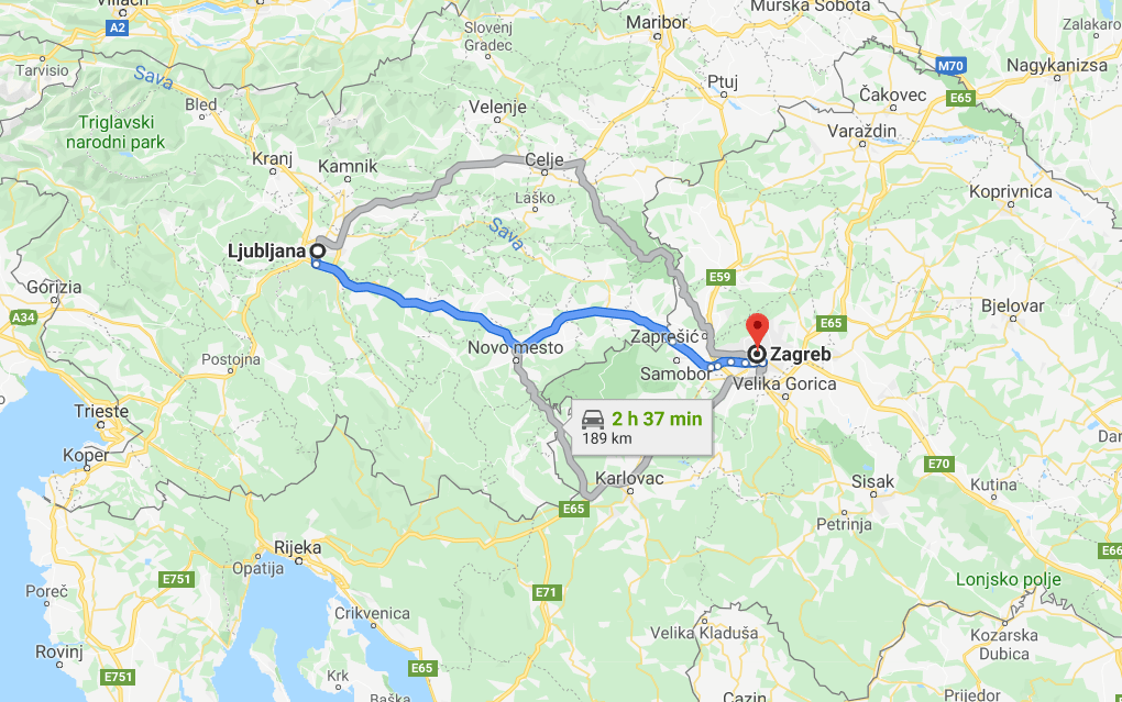 2019-12-30 20_57_18-ljubljana to zagreb - Google Maps