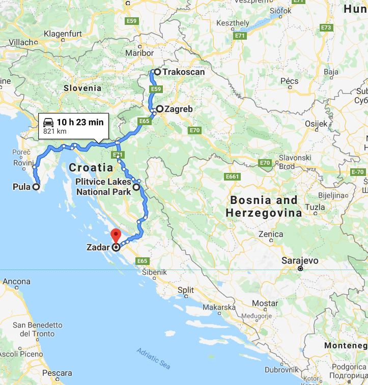 2020-01-10 17_16_19-Zagreb, Croatia to Zadar, Croatia - Google Maps