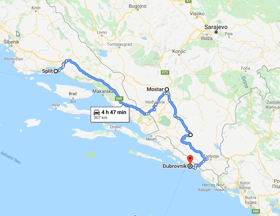 2020-01-11 17_23_22-21000, Split, Croatia to Dubrovnik, Croatia - Google Maps.png
