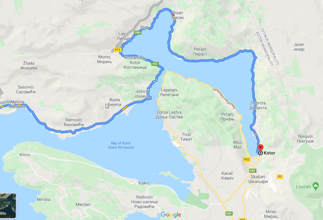 2020-02-15 20_03_06-Dubrovnik, Croatia to Kotor, Montenegro - Google Maps